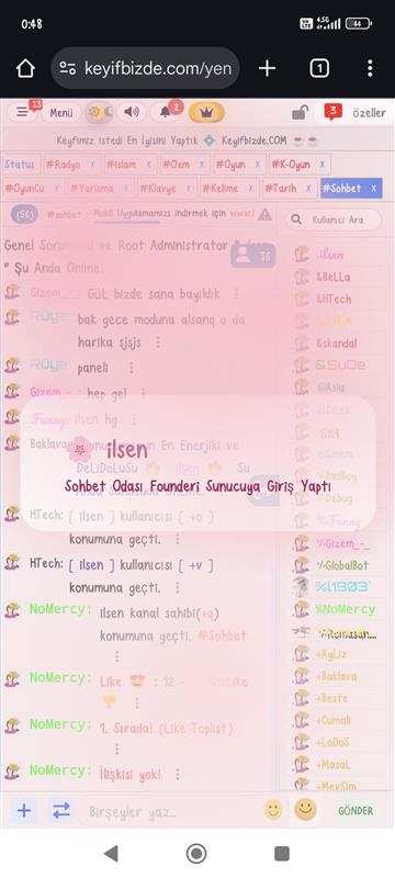 KeyiFBizde.Com & RenkFM [ Durum Payla� , Sesli Arama ]